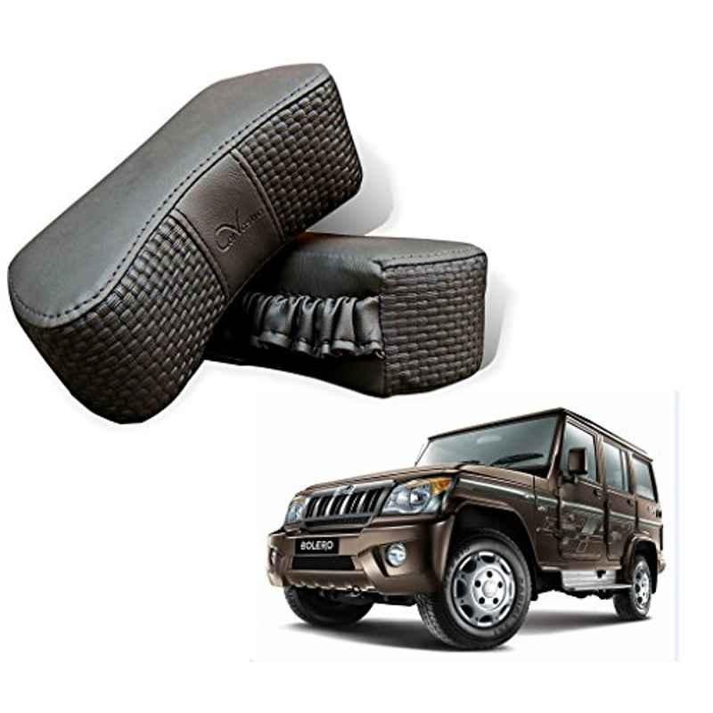 Kozdiko 2 Pcs Memory Foam Grey Car Vastra Neck Rest Cushion Set for Mahindra Bolero, koz_5348