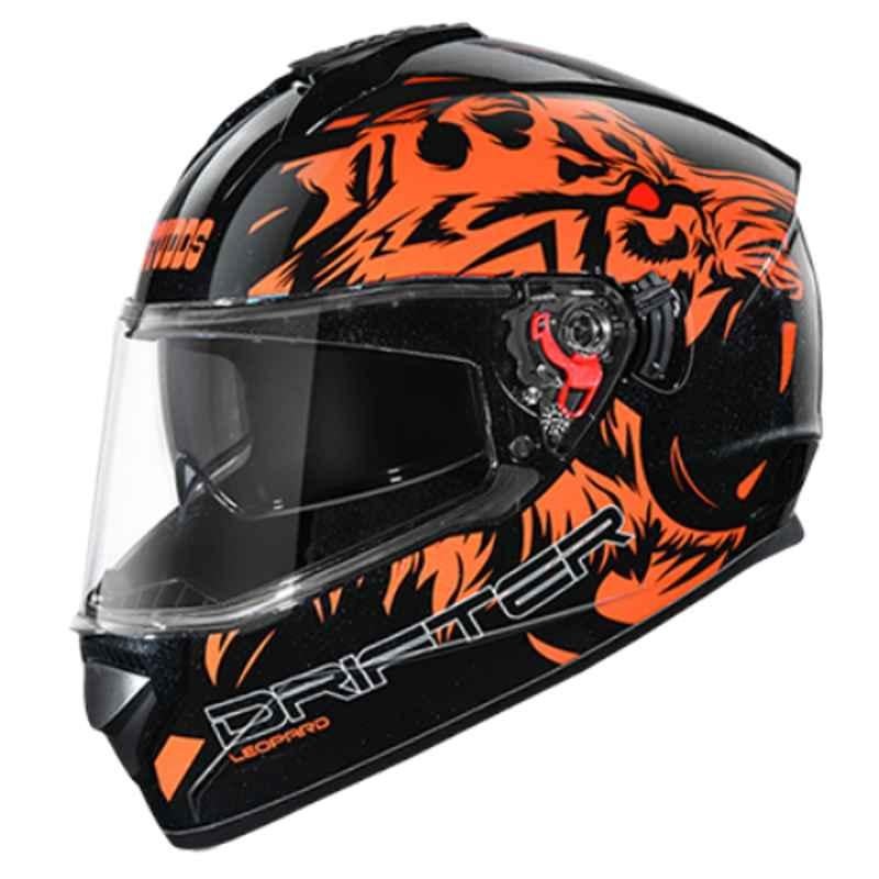 Studds Drifter D2 Black N10 Full Face Motorcycle Helmet, Size: L