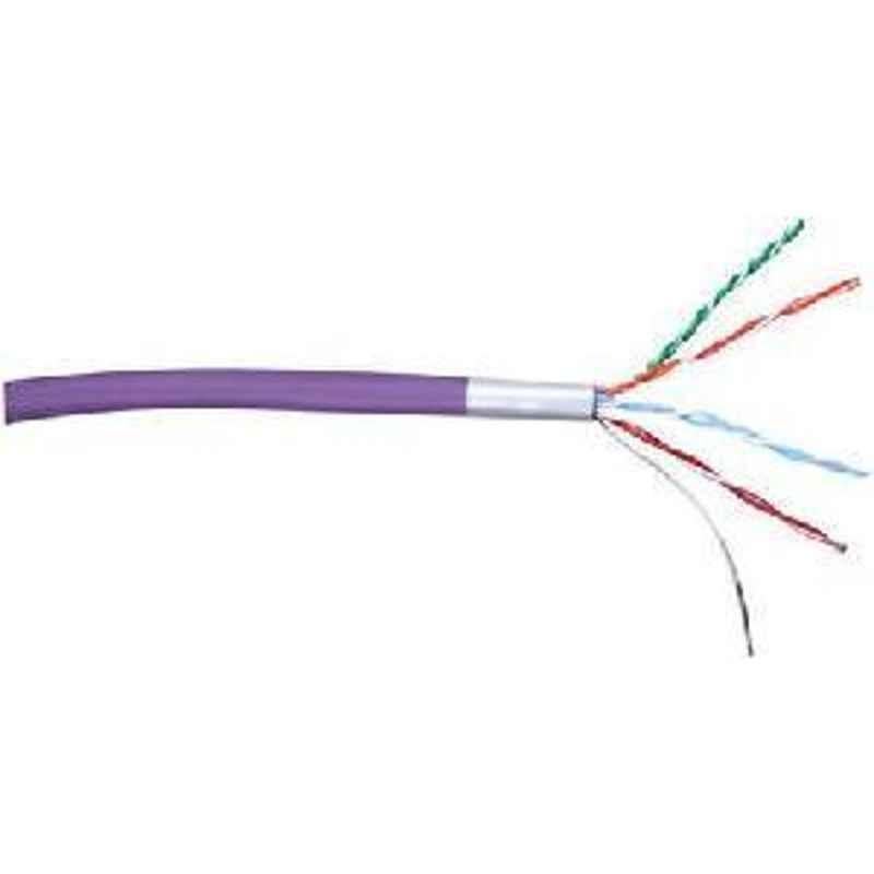 RS Pro Purple Twisted Pair F/UTP Cat5e Ethernet Cable