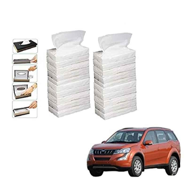 Kozdiko 100 Pulls Dispenser Box Refiller Tissue Paper with 200 Sheets for Mahindra XUV 500 New (Pack of 20)