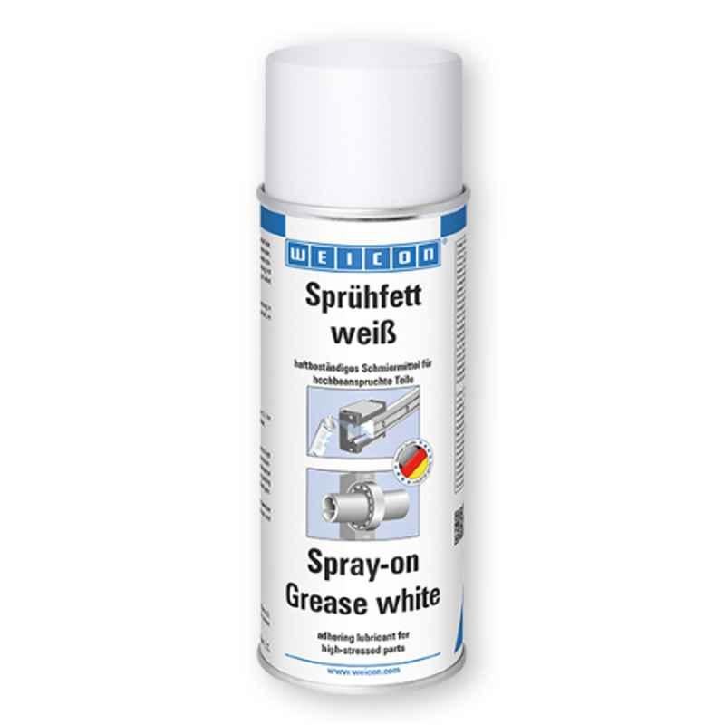 Weicon 400ml White Spray-On Grease, 11520400