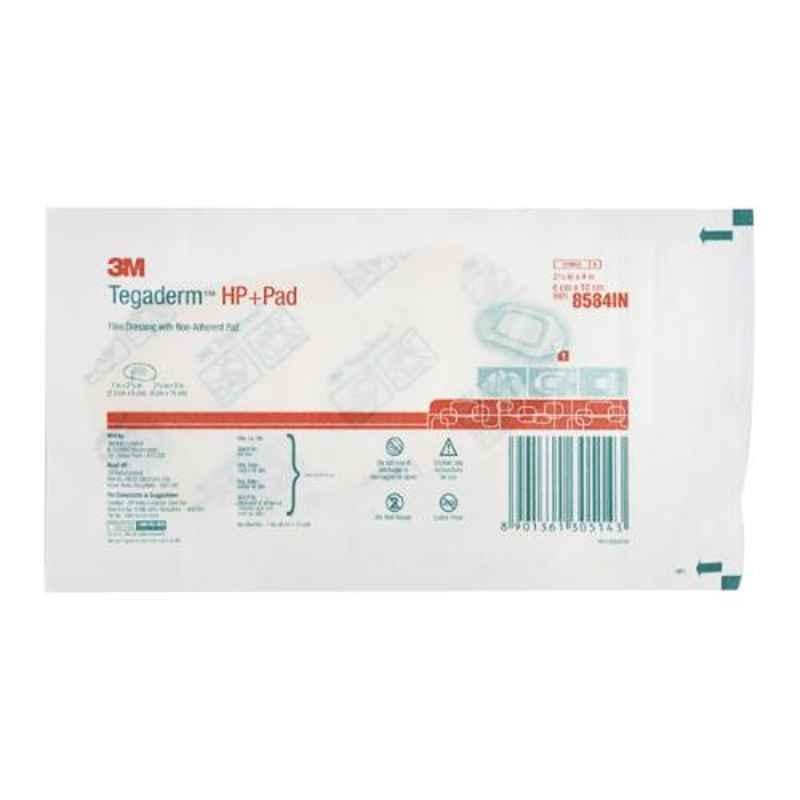 3M Tegaderm HP Transparent Dressing Pad, 8584IN (Pack of 50)