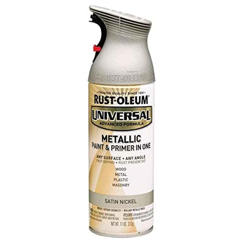 Rust-Oleum Universal 11oz Satin Nickel 249130 Metallic Spray Paint