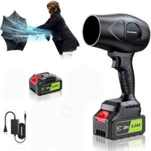 Almighty 48W Plastic Black Turbo Cordless Car Blower with Battery & Charger