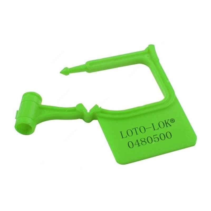 Loto-Lok 40x48mm Polypropylene Green Security Seal, PS-PL05-GN (Pack of 50)