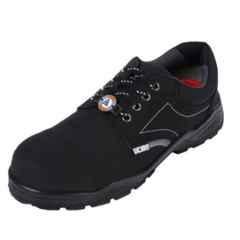 Acme Ether Aviator Leather Low Ankle Composite Toe Black Safety Shoes, Size: 8.5