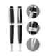 Cross Bailey Black Ink Glossy Black Resin Finish Ballpoint Pen with 1 Pc Black Refill Set, AT0742-1