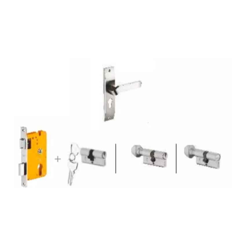 Dorset Hale HL HALE 190mm Zinc SC Finish Lock Set with KY Mortise Lever Lock (Pack of 4)