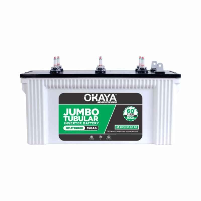 Okaya OPJT18060 150Ah Jumbo Tubular Inverter Battery