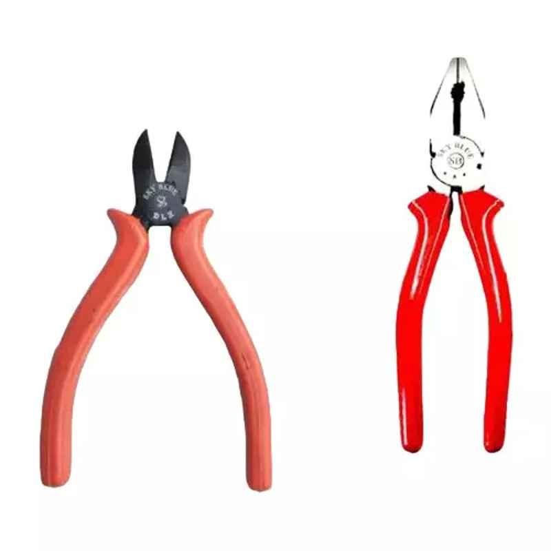 Sky Blue 2 Pcs 8 inch Lineman Plier Combo, SBE_PLIER_COMBOS_COMBO_784