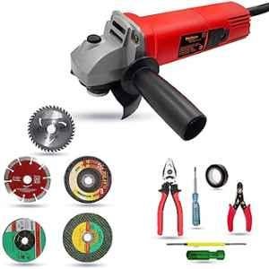 Walkers 800W 4 inch Angle Grinder with 5 Pcs Wheel & 5 Pcs Hand Tool Kit, WKCB412