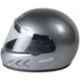 Stallion BLK Pride Plus Full Face Grey Motorbike Helmet, Size: M
