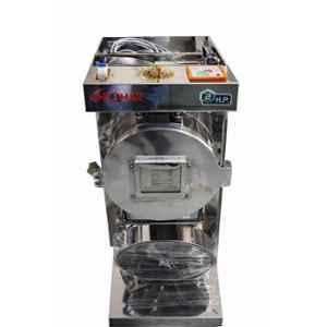 Ghoomar 2HP Stainless Steel Semi Automatic Commercial Flour Mill & Masala Grinder with MCB & Switch