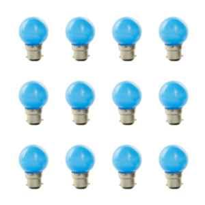 Nordusk Nova B 0.5W B22 Blue LED Night Bulb, NNBU-12 (Pack of 12)