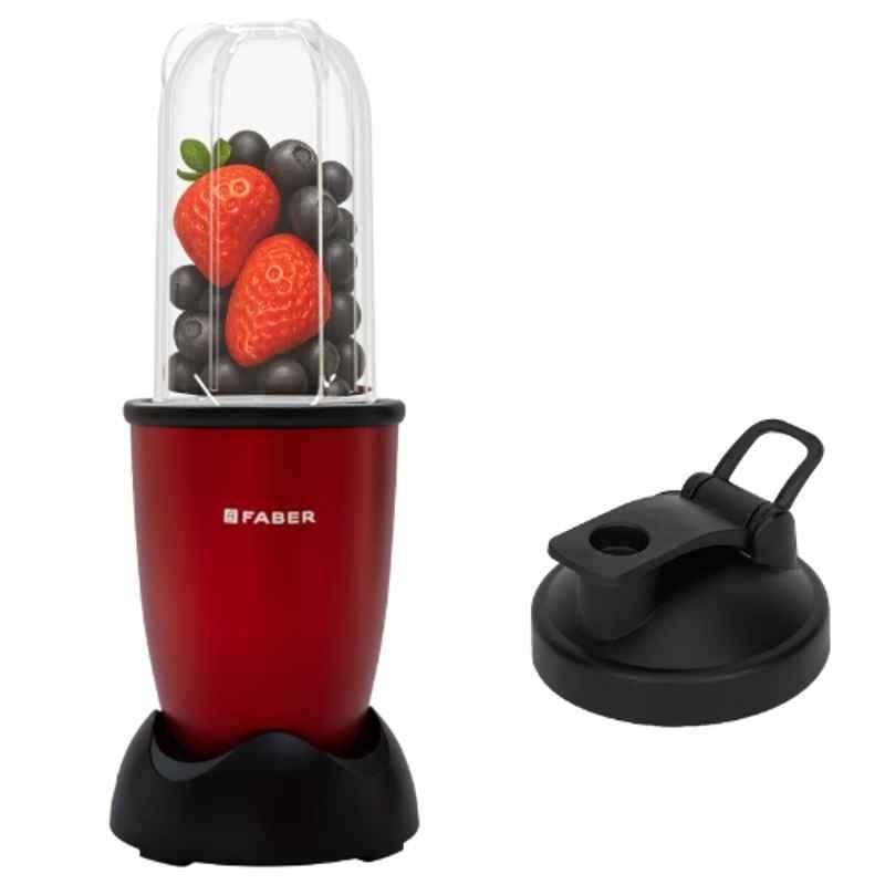 Faber Red Velvet Pro 400W ABS Red Mixer Grinder Blender with 2 Years Warranty, 131.0746.162