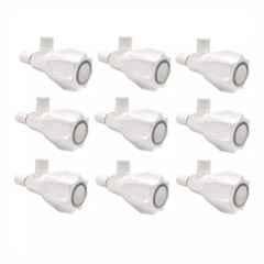 Fastgear Plastic White Chrome Finish Angle Valve, FG2318 (Pack of 9)