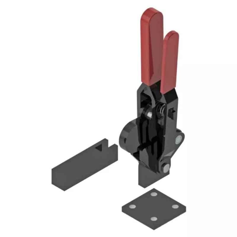 Steel Smith 24.50kN Steel Swivel Base Black ED Coating Toggle Clamp, HV-BII-1000-TRIG