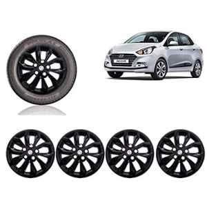 Buy Hotwheelz 4 Pcs 14 inch Black & Silver Wheel Cover Set for Hyundai  Xcent, HWWC_CAMRY_DC14_XCENT Online At Price ₹1369