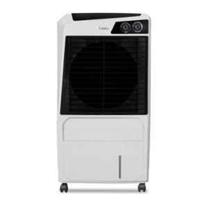 Hindware Calisto 105 Litre White & Black Desert Air Cooler with Woodwool Pad & 1 Year Warranty