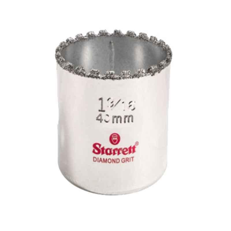 Starrett 40mm Silver Diamond Grit Hole Saw, KD0196-N