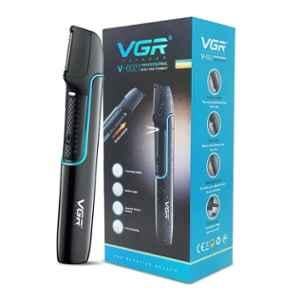 VGR V-602 ABS Black Professional Body Hair Trimmer with 120min Runtime, 4 Guide Combs & 2 Years Warranty