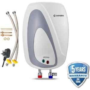 Candes Ultimo 5 Litre 3000W ABS White & Grey Instant Water Geyser