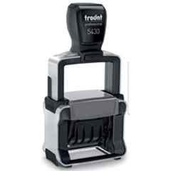 Trodat Professional 41x24mm Self Inking Date Stamp with Blue & Red Color Ink, 5430