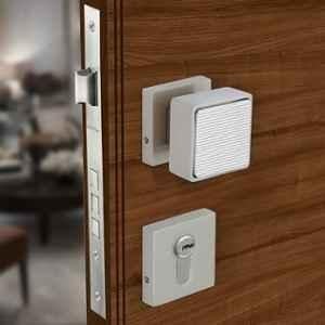 Plantex Heavy Duty Door Lock/Main Door Mortise Lock Handle/Handle Set for Home/Office/Door Accessories PT-011, Satin & Chrome