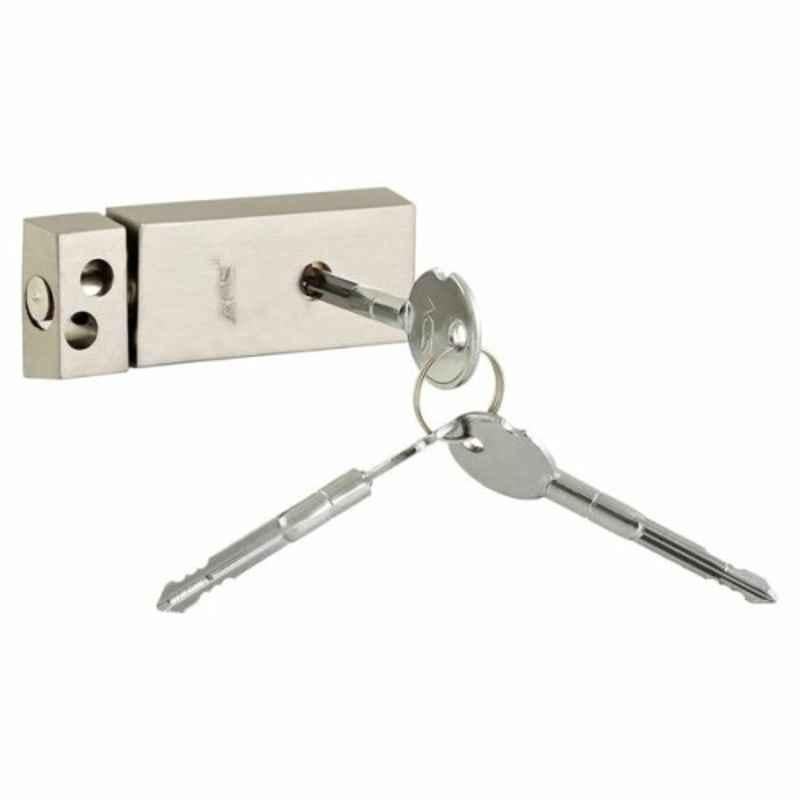 ACS 1.5 inch Silver Brass Door Lock with 3 Cross Keys, 300WCross