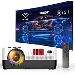 Boss S13A 4000lm 1920x1080p Android 8.0 White Ceiling Mount Portable Projector