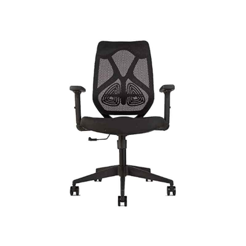 CELLBELL Capree Mesh Medium Back Black Ergonomic Chair, CBHKFOC1167