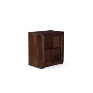 Angel Furniture 20x14x24 Inch Walnut Finish Sheesham Wood Nibley Side Table, AF-125W