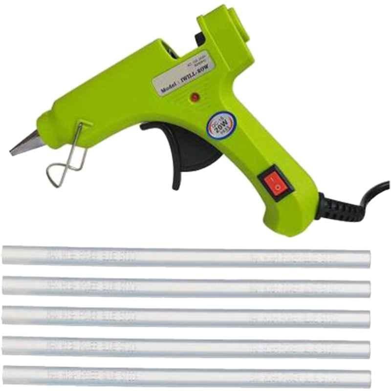 Gunstick 20W Neon Glue Gun with 5 Pcs Glue Sticks