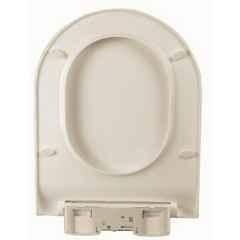 Elegant Casa 368 46x35cm Ivory Polypropylene D Shape Toilet Seat Cover