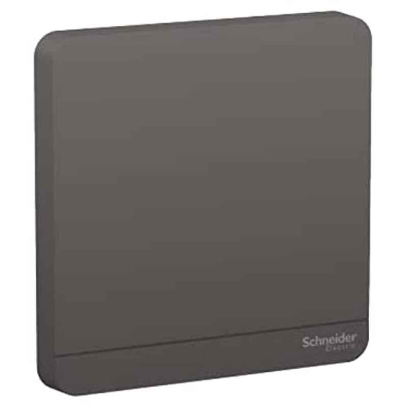 Schneider 1 Gang Dark Grey Blank Plate, E8330X-DG