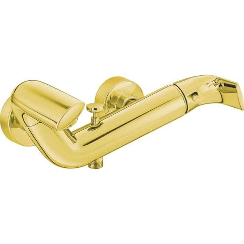 Kludi Rak Swing Brass Gold DN15 Single Lever Bath & Shower Mixer, RAK16002.GD1