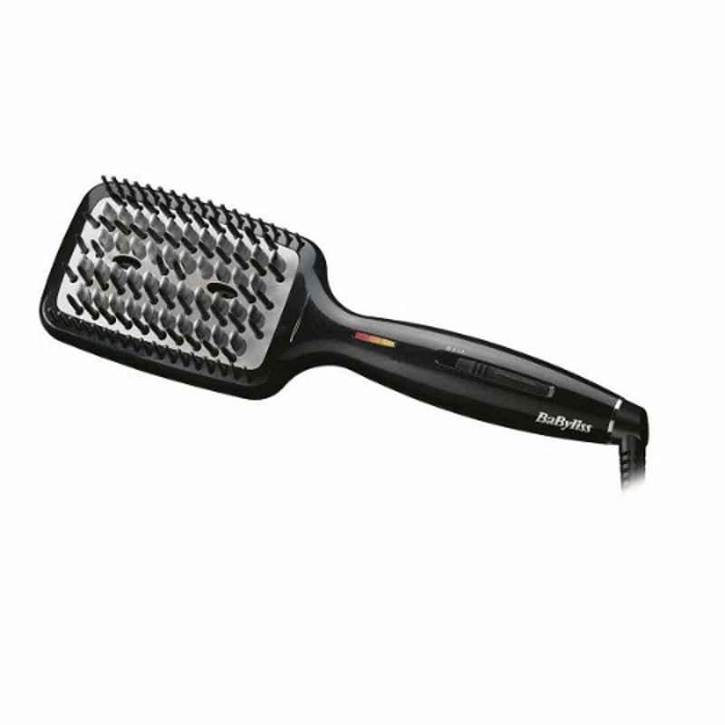 Babyliss Black Hot Hair Styler Brush with Super Ionic Frizz-Control, HSB101SDE
