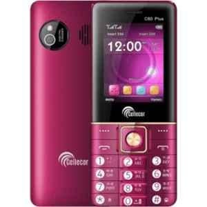 Cellecor C60 Plus 2.4 inch 2750mAh Red Wine Dual Sim Feature Phone