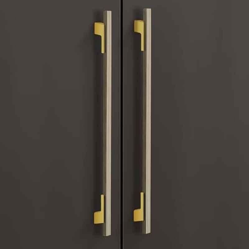 Plantex 450mm Aluminium Antique Brass & Gold Finish Pull Cabinet Handle for Home & Office, APS-DTC-5580-BA-GOLD-450MM-PK-2 (Pack of 2)