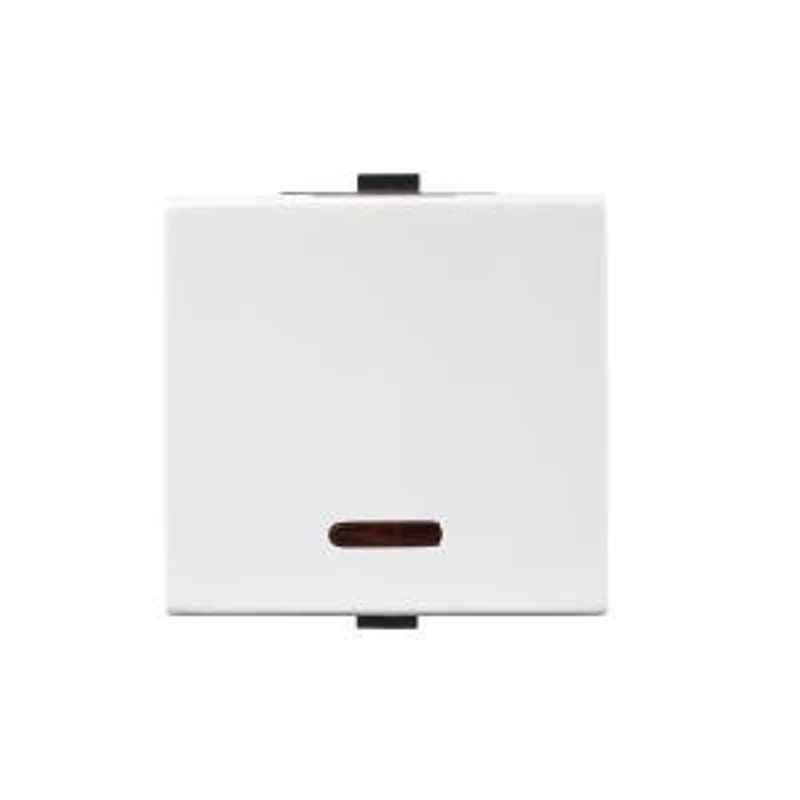 Anchor Roma Plus 2 Module 20 A 1 Way Dura Switch withLED Indicator White 289263