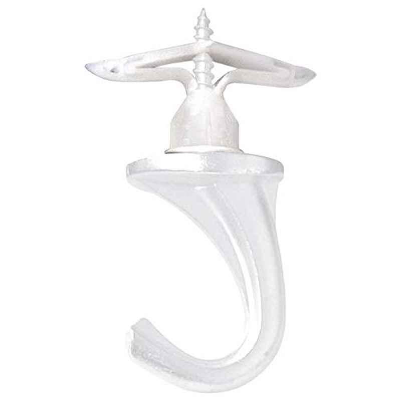 Hillman 122407 Aluminium White Versa Hook, Size: Small (Pack of 2)