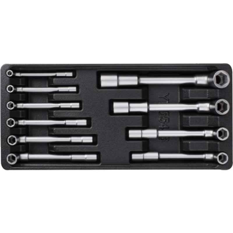 Yato 10 Pcs 391x180mm Drawer Insert L-Type Socket Wrench, YT-55456