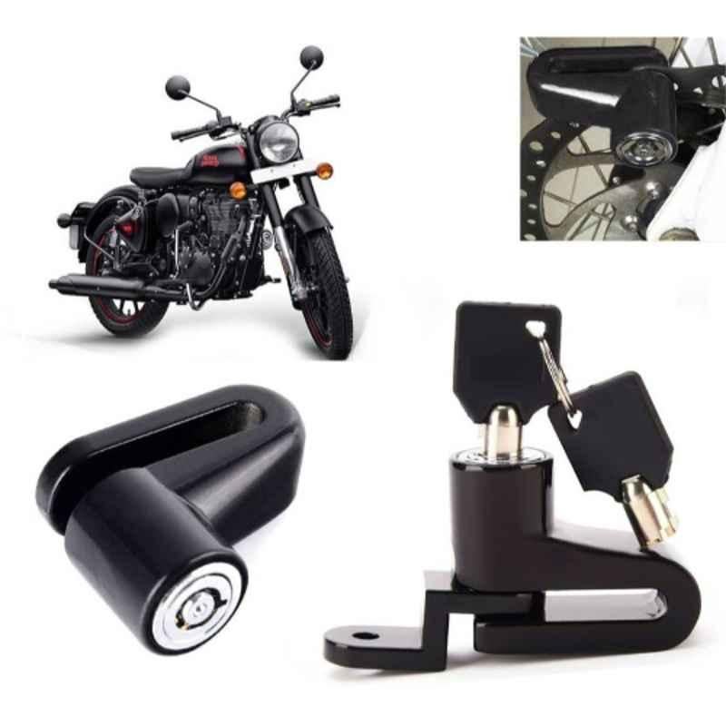 Auto Pearl Steel Heavy Duty Anti Theft Disc Brake Lock for 350 BS6, Lock_528