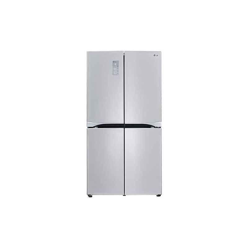 LG 725 Litre Noble Steel Side By Side Refrigerator, GR-B24FWSHL (2017)