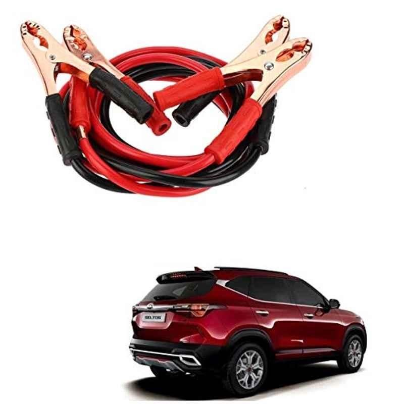 Kozdiko 7.5ft Copper Core Red & Black Heavy Duty Car Battery Booster Cable for Kia Seltos