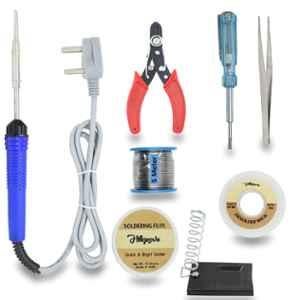 Hillgrove 8 in 1 Mobile Soldering Iron Equipment Tool Machine Kit with Flux Paste & Wire, HG0088