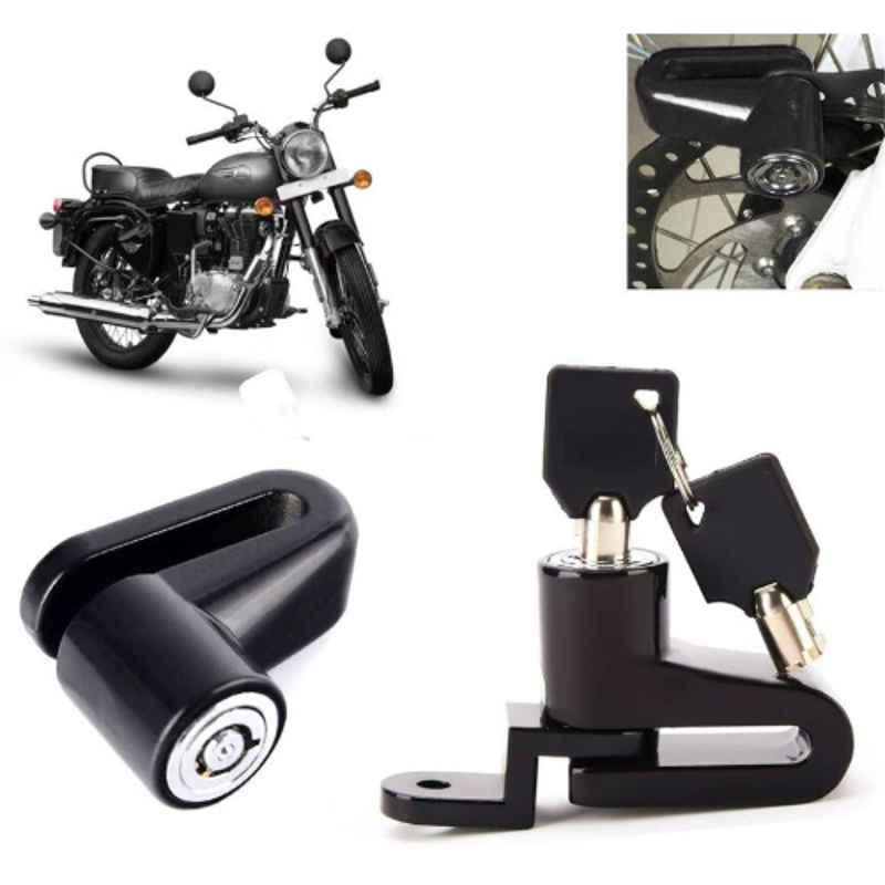 Auto Pearl Steel Heavy Duty Anti Theft Disc Brake Lock for Bullet 350 New BS6, Lock_534