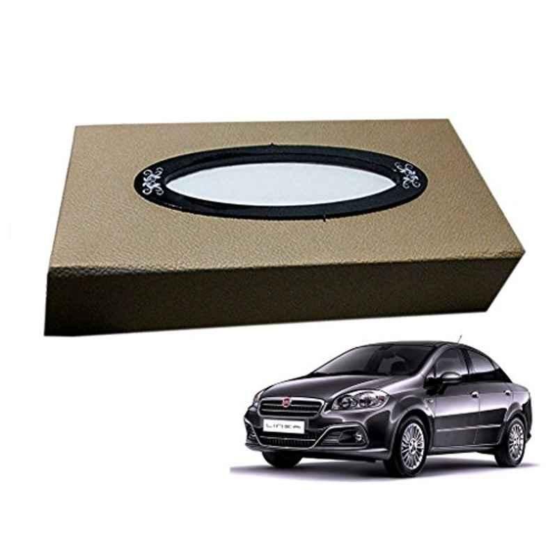 Kozdiko 200 Sheets 100 Pulls Beige Tissue Paper Box for Fiat Linea, koz_38012