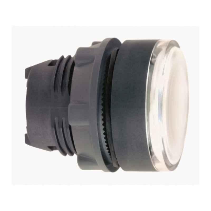 Schneider 22mm Round White Flush Head for Illuminated Push Button, ZB5AH013