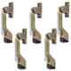 ATOM 1.5 inch Brass Antique Finish Adjustable Door Stopper with Rubber Tip, DS002-BA-105 (Pack of 5)